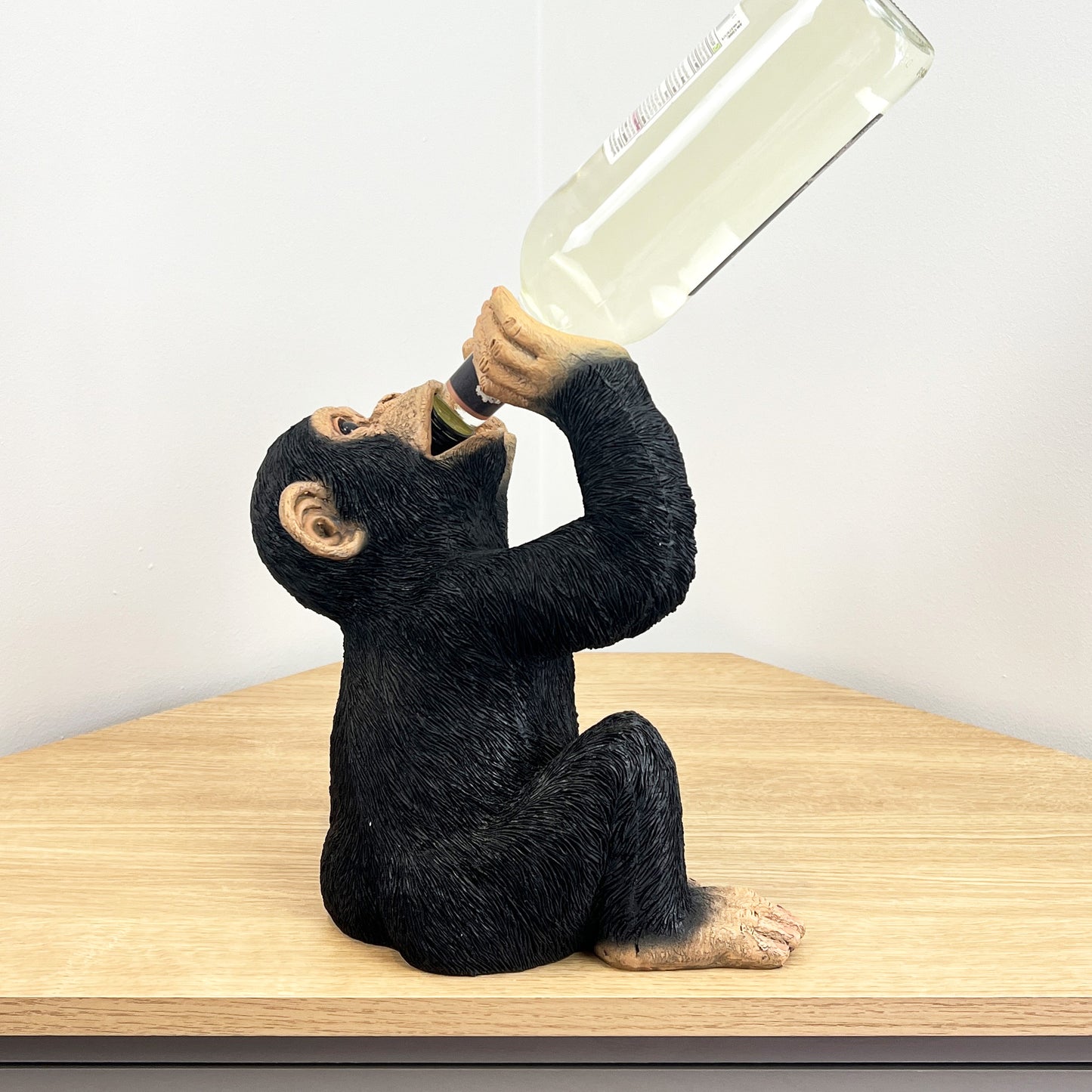 Rude Monkey Wine Bottle Holder - Resin