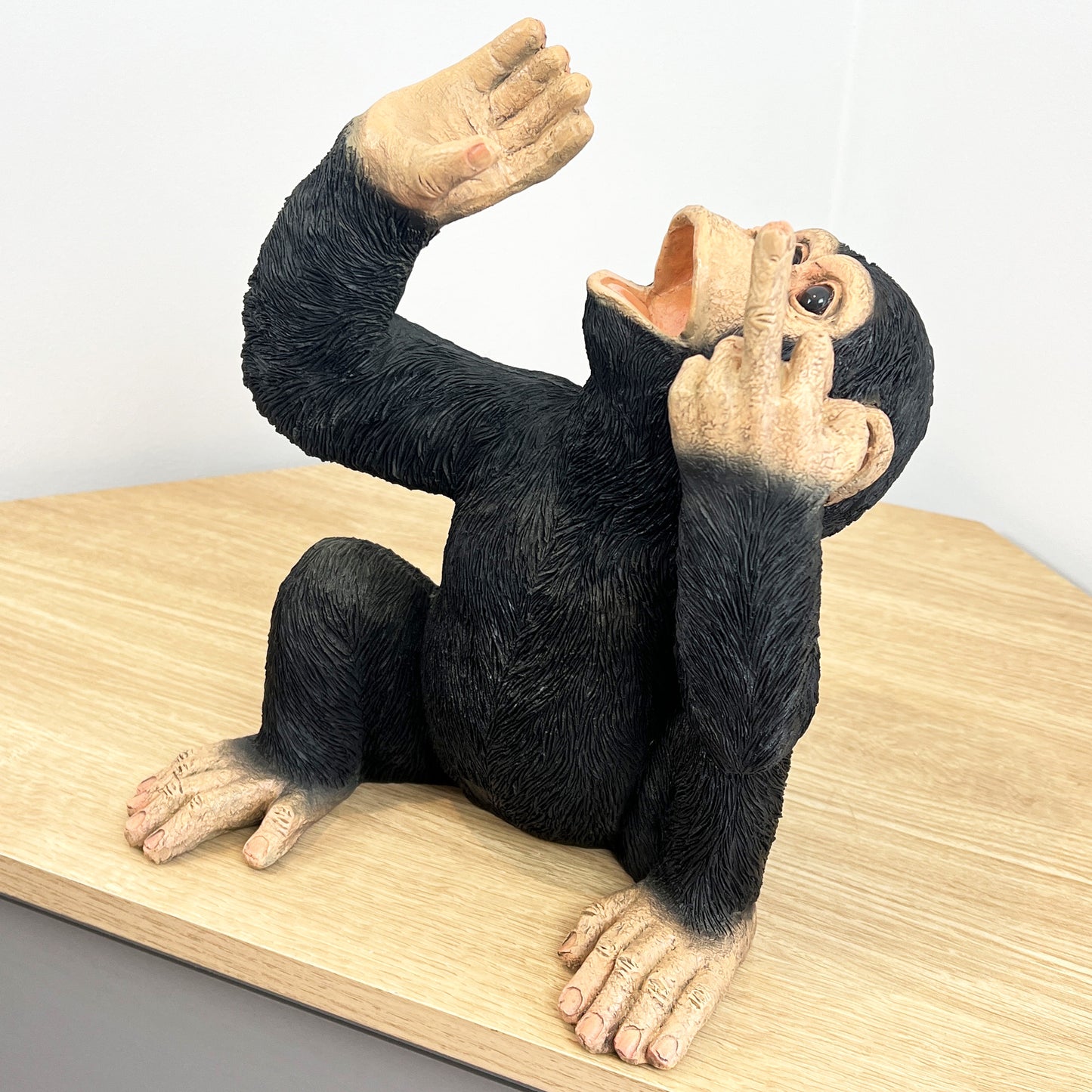 Rude Monkey Wine Bottle Holder - Resin