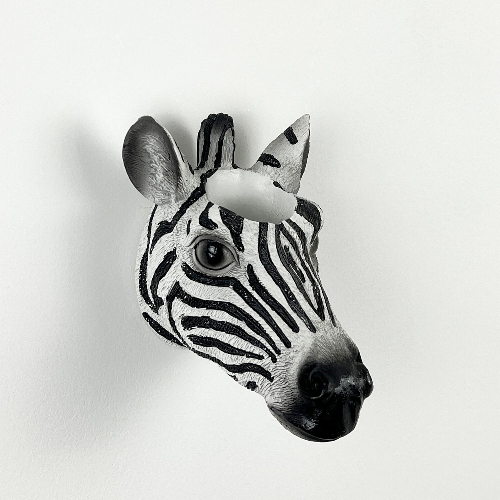 Zebra Head Wall Planter - Resin