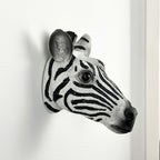 Zebra Head Wall Planter - Resin