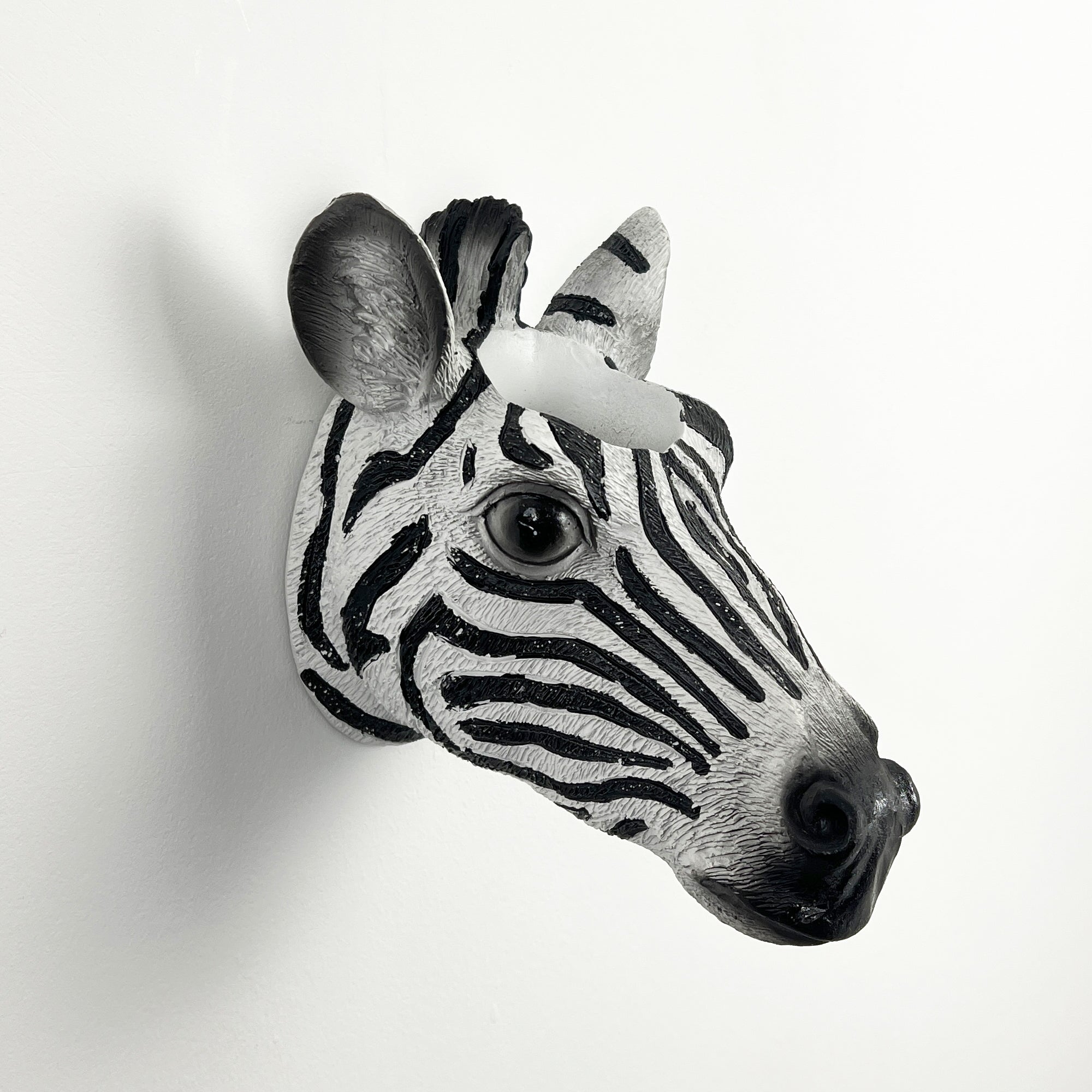 Zebra Head Wall Planter - Resin