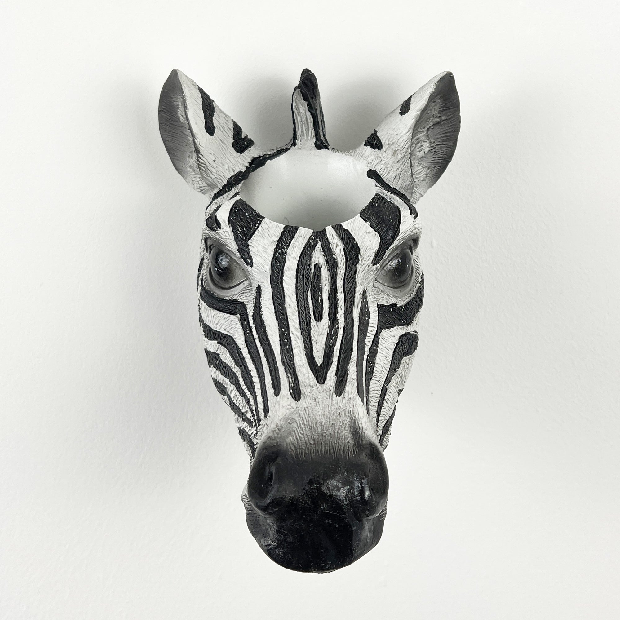 Zebra Head Wall Planter - Resin