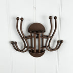 4 Hook Wall Mounted Coat Stand – Metal