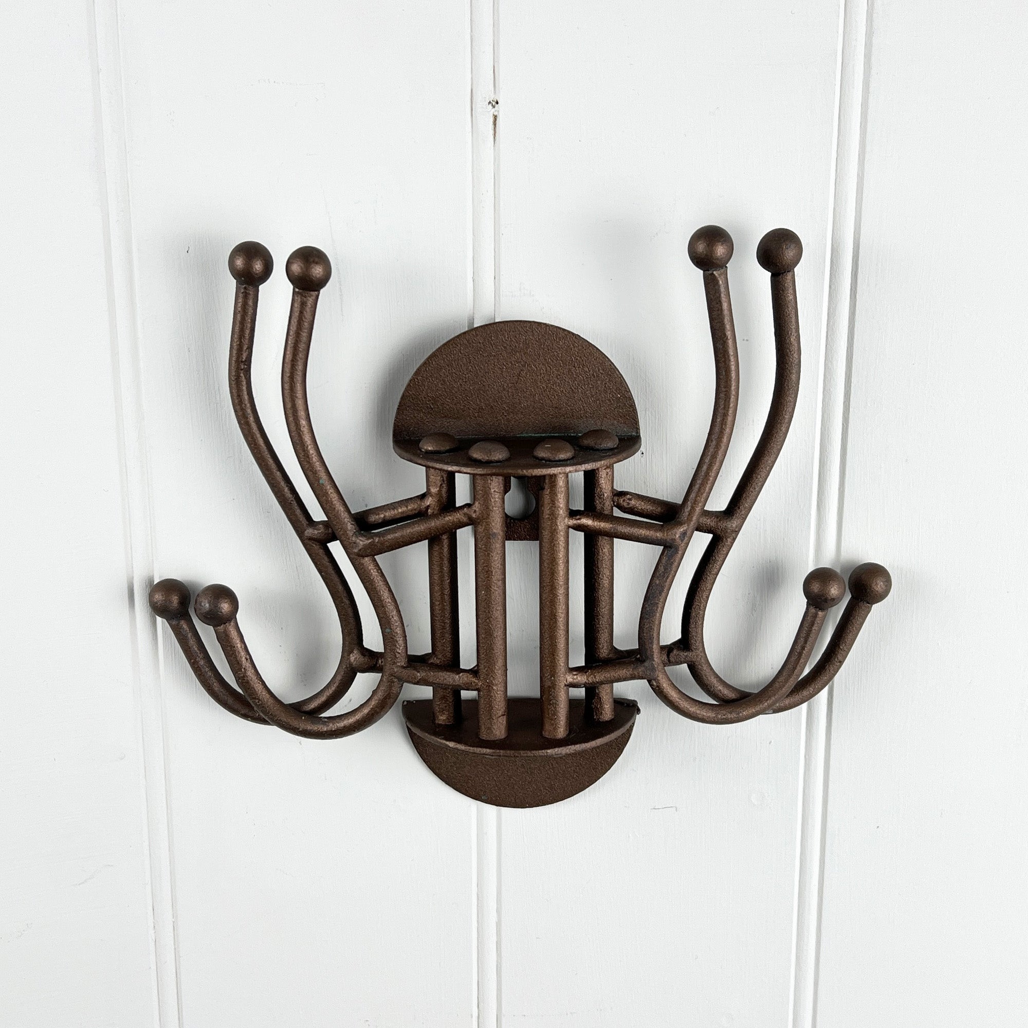 4 Hook Wall Mounted Coat Stand – Metal