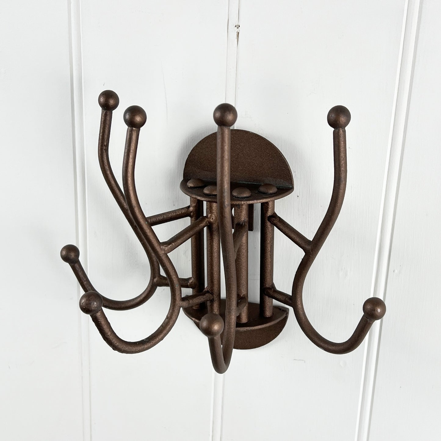 4 Hook Wall Mounted Coat Stand – Metal