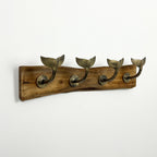 Whale Tail Storage Hook Rack – Gold