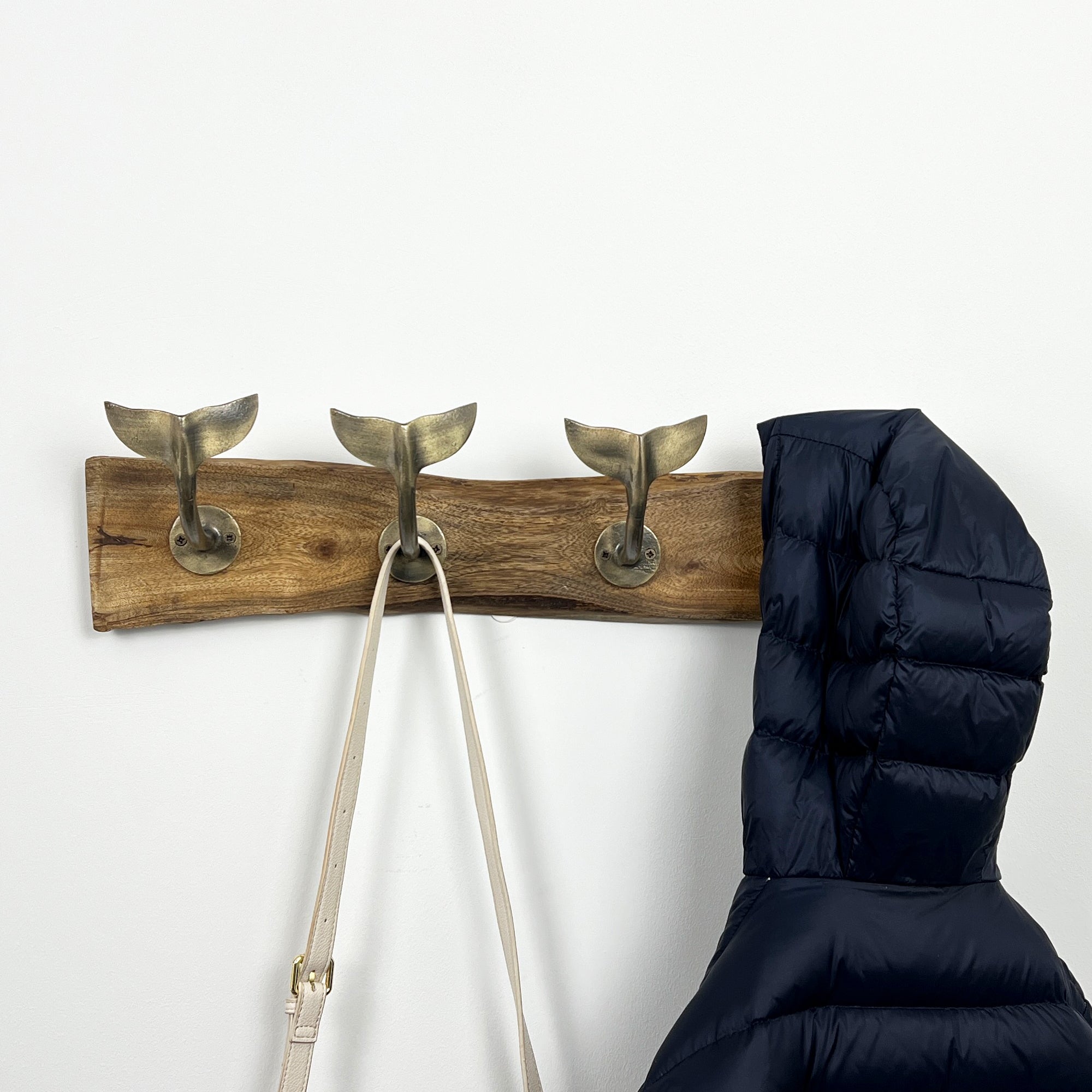Whale Tail Storage Hook Rack – Gold