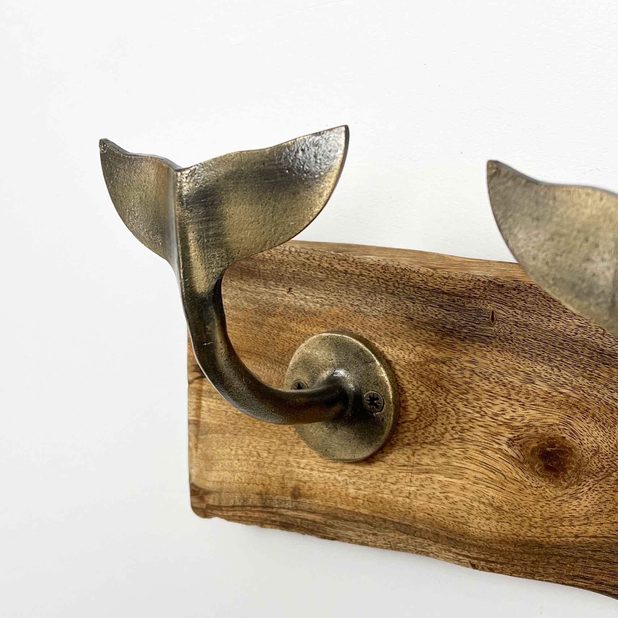 Whale Tail Storage Hook Rack – Gold