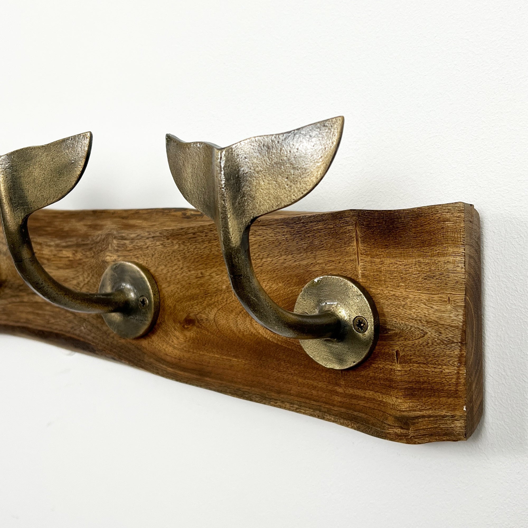 Whale Tail Storage Hook Rack – Gold