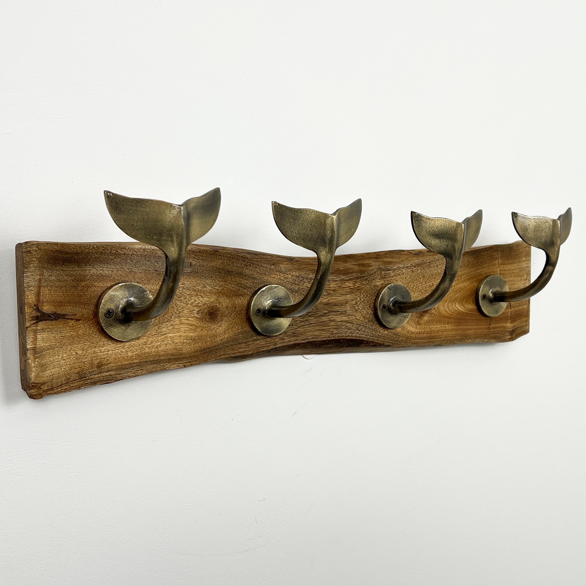 Whale Tail Storage Hook Rack – Gold