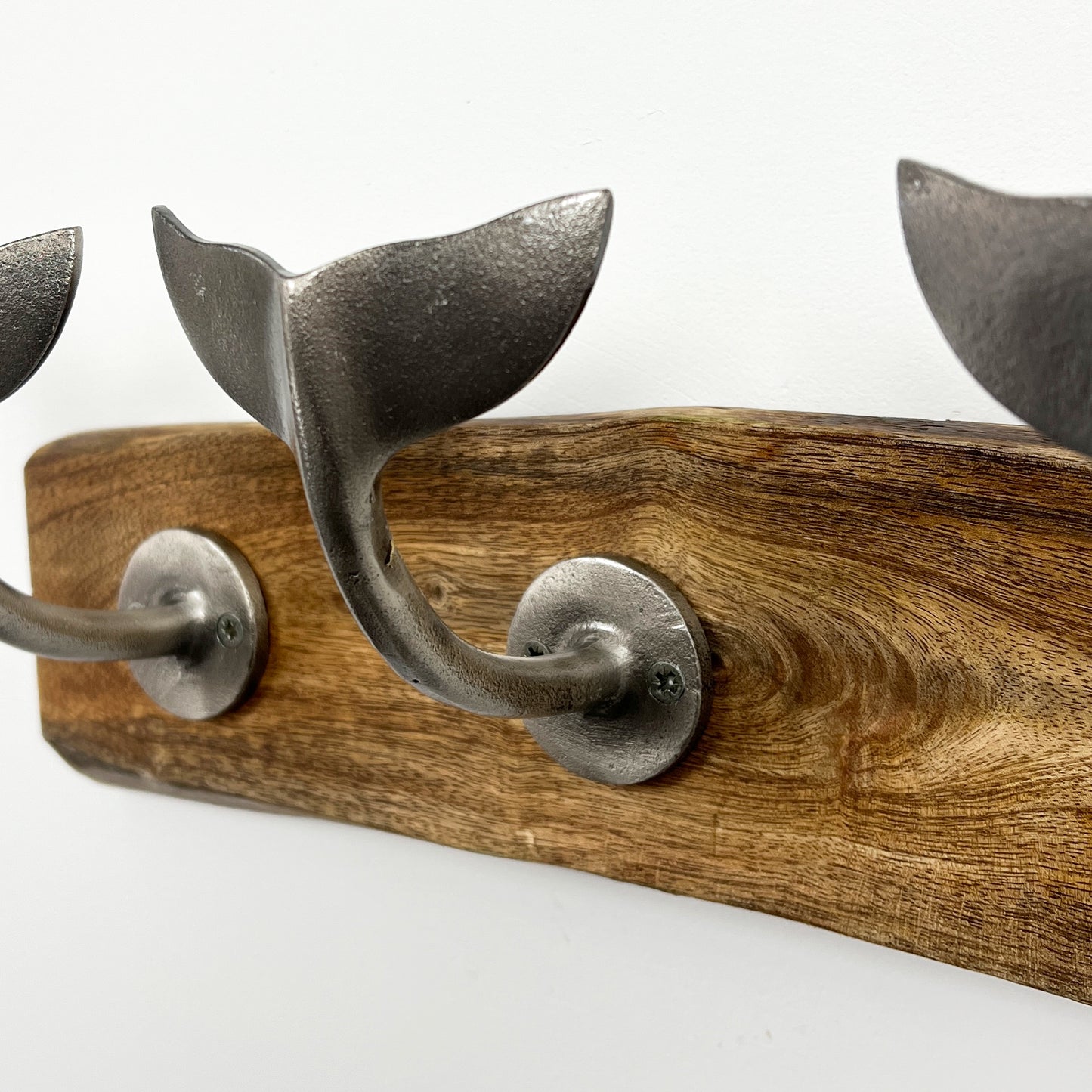 Whale Tail Storage Hook Rack – Silver