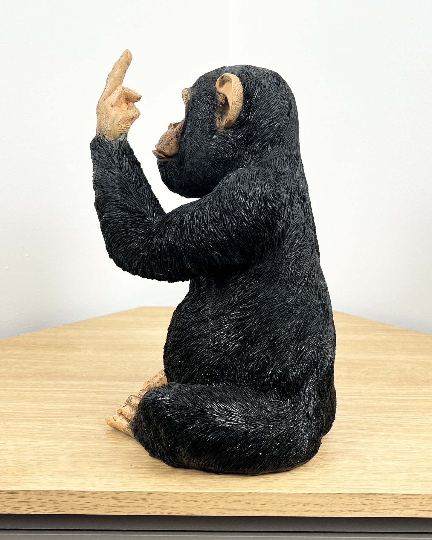 Rude 'Up Yours' Monkey Wine Bottle Holder - Resin