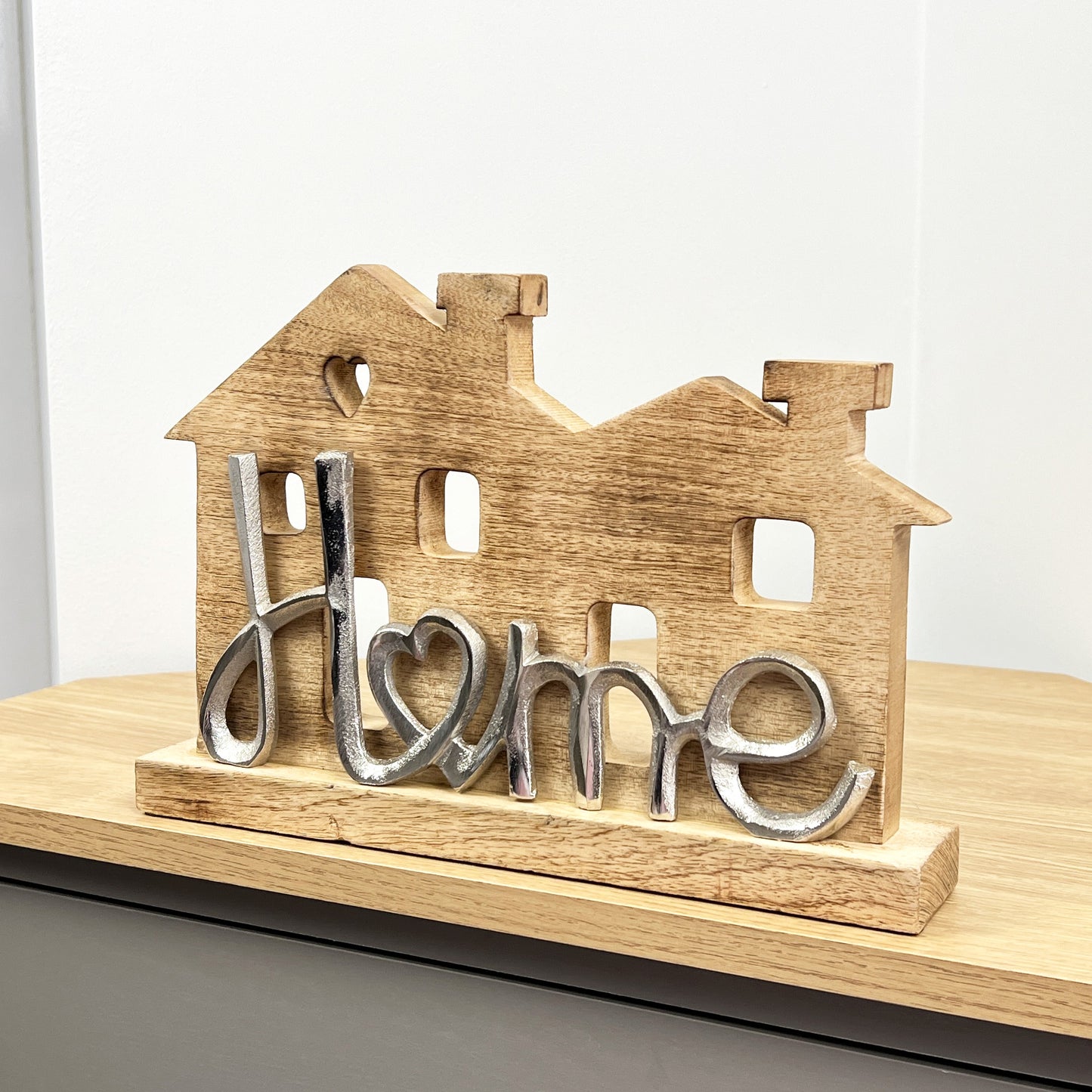 33cm Mango Wood Home House Ornament