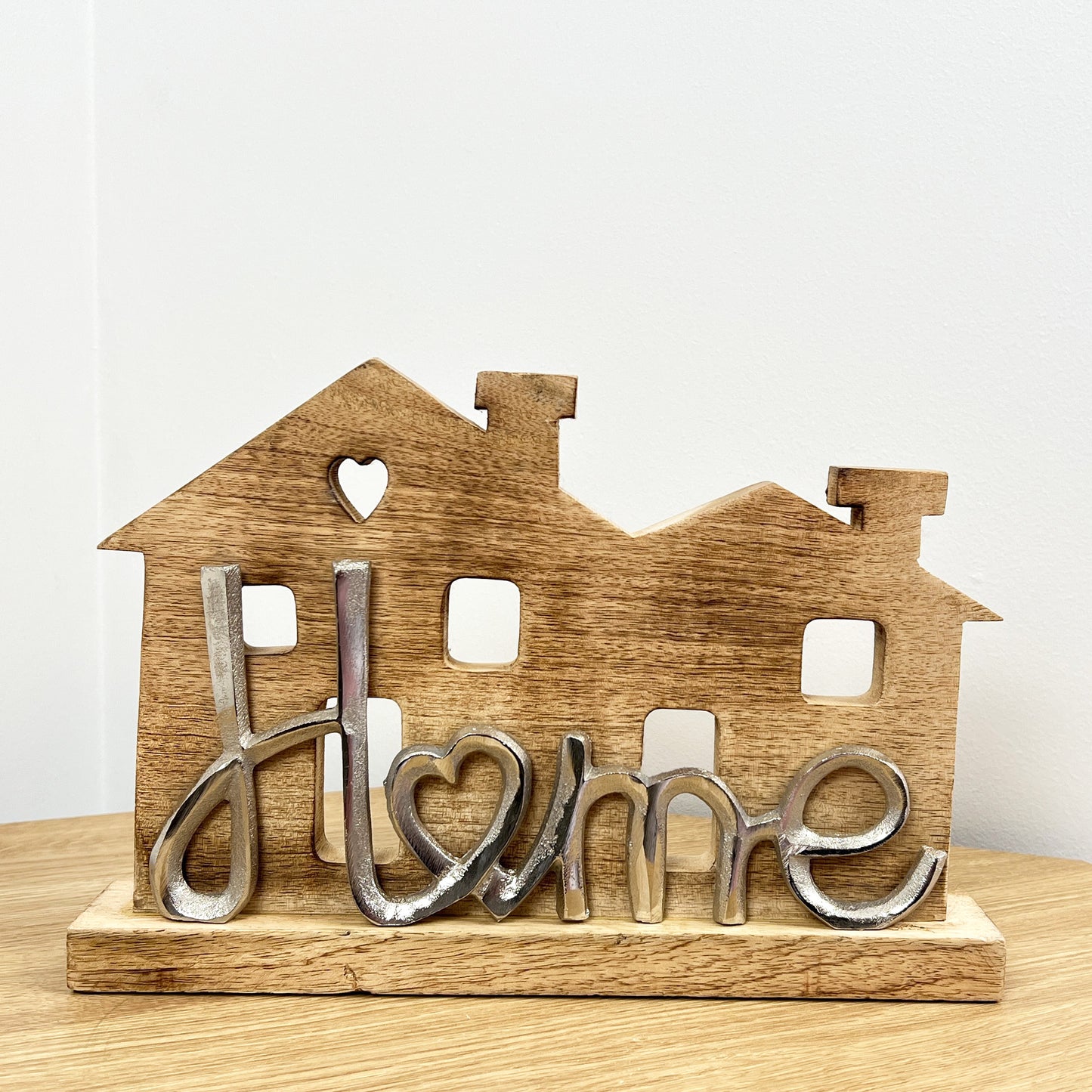 33cm Mango Wood Home House Ornament