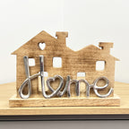 33cm Mango Wood Home House Ornament