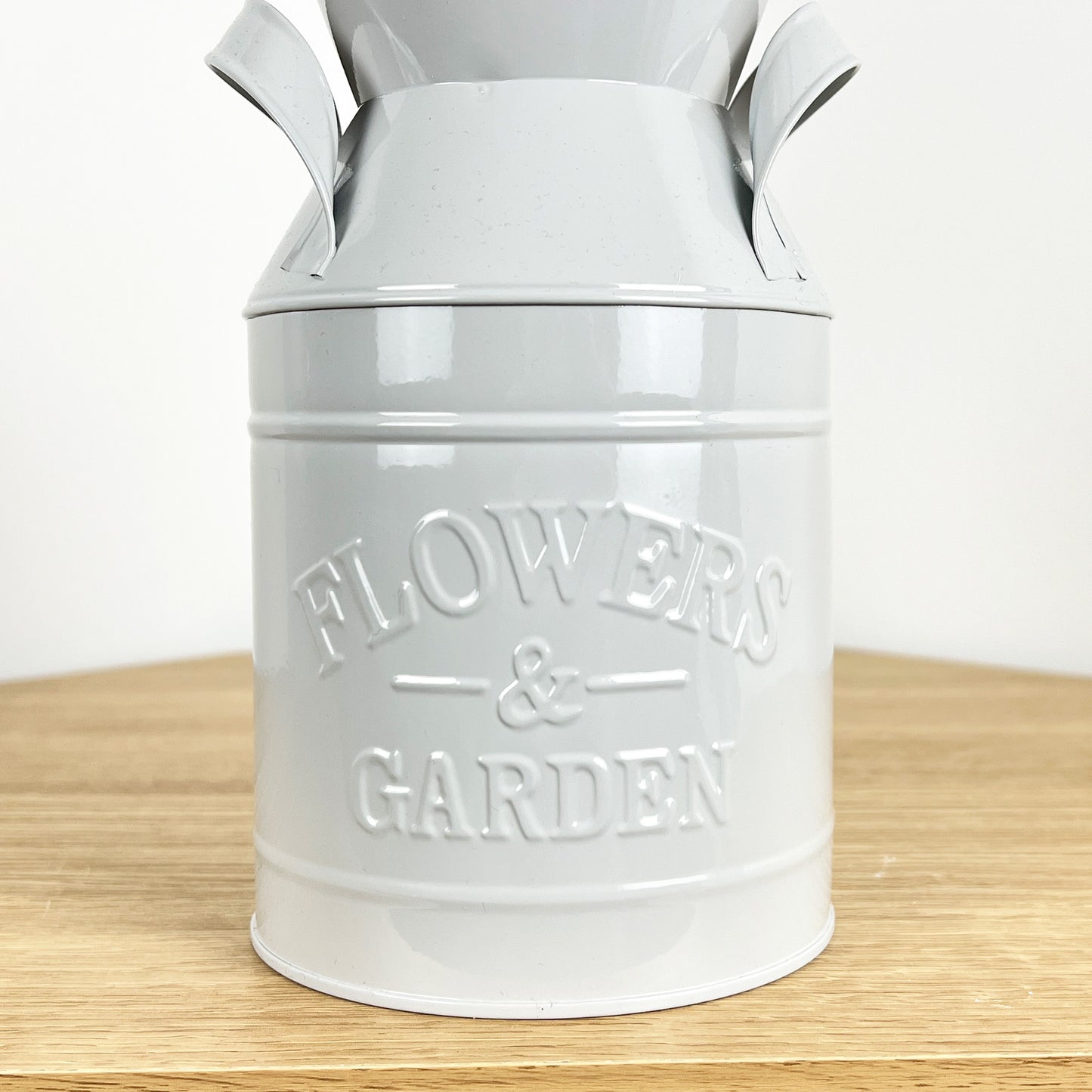 19cm Milk Churn Vase / Planter - Grey