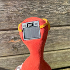 34cm Beach Ready Flamingo Garden Ornament with Light Up Eyes - Resin