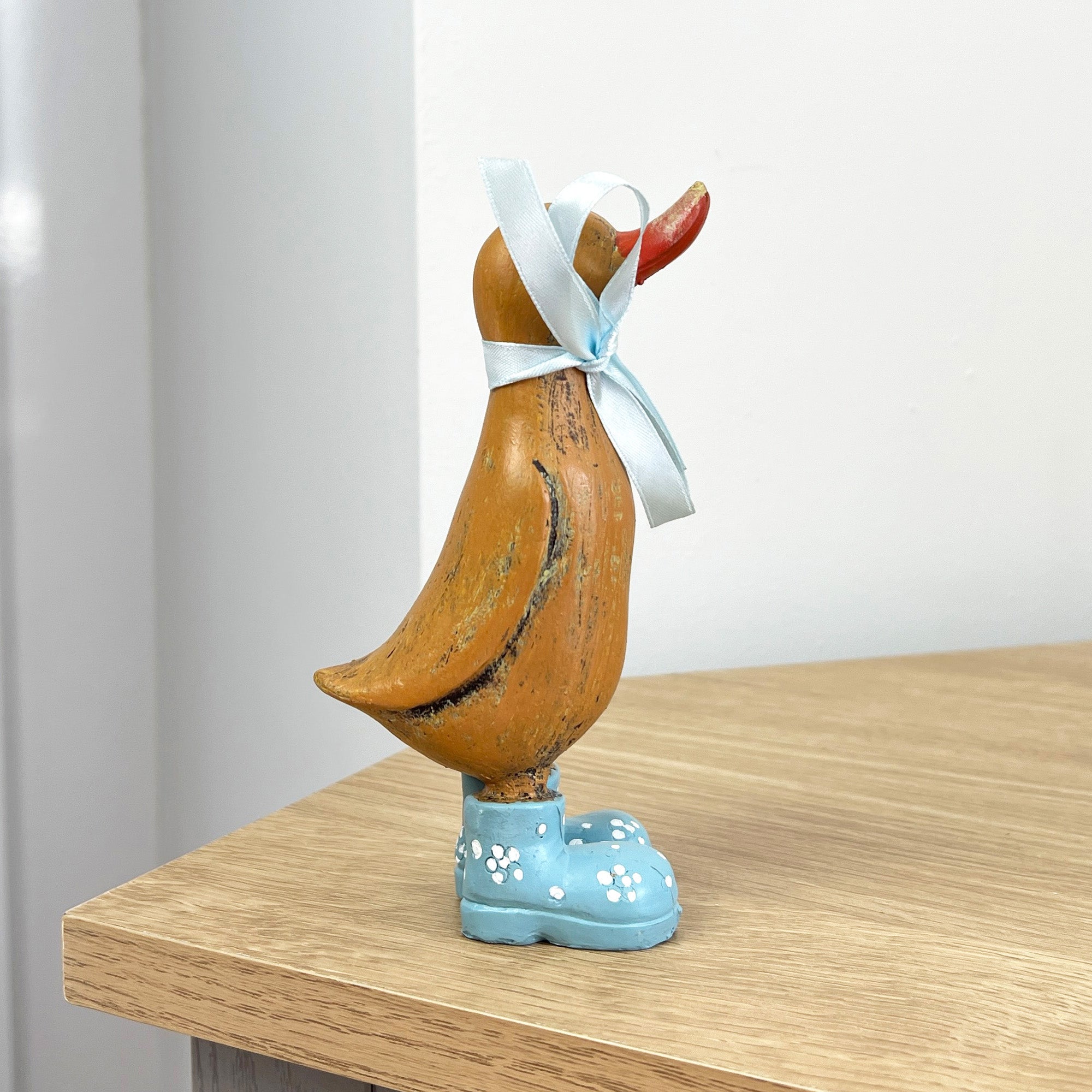 Set of 2 Rustic Duck Ornaments – Resin