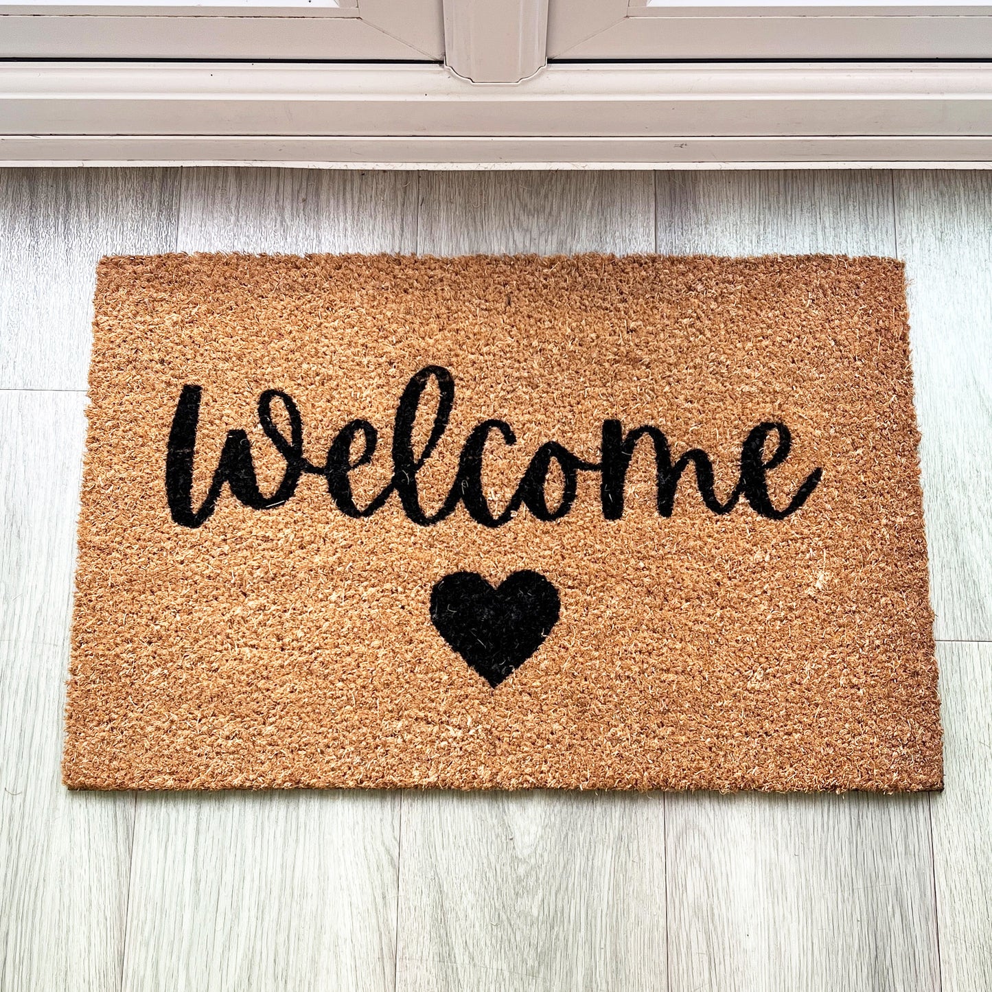 'Welcome' 🖤 Coir Doormat - 60 x 40cm