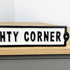31.5cm Naughty Corner Cast Iron Wall Sign