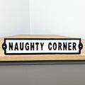 31.5cm Naughty Corner Cast Iron Wall Sign