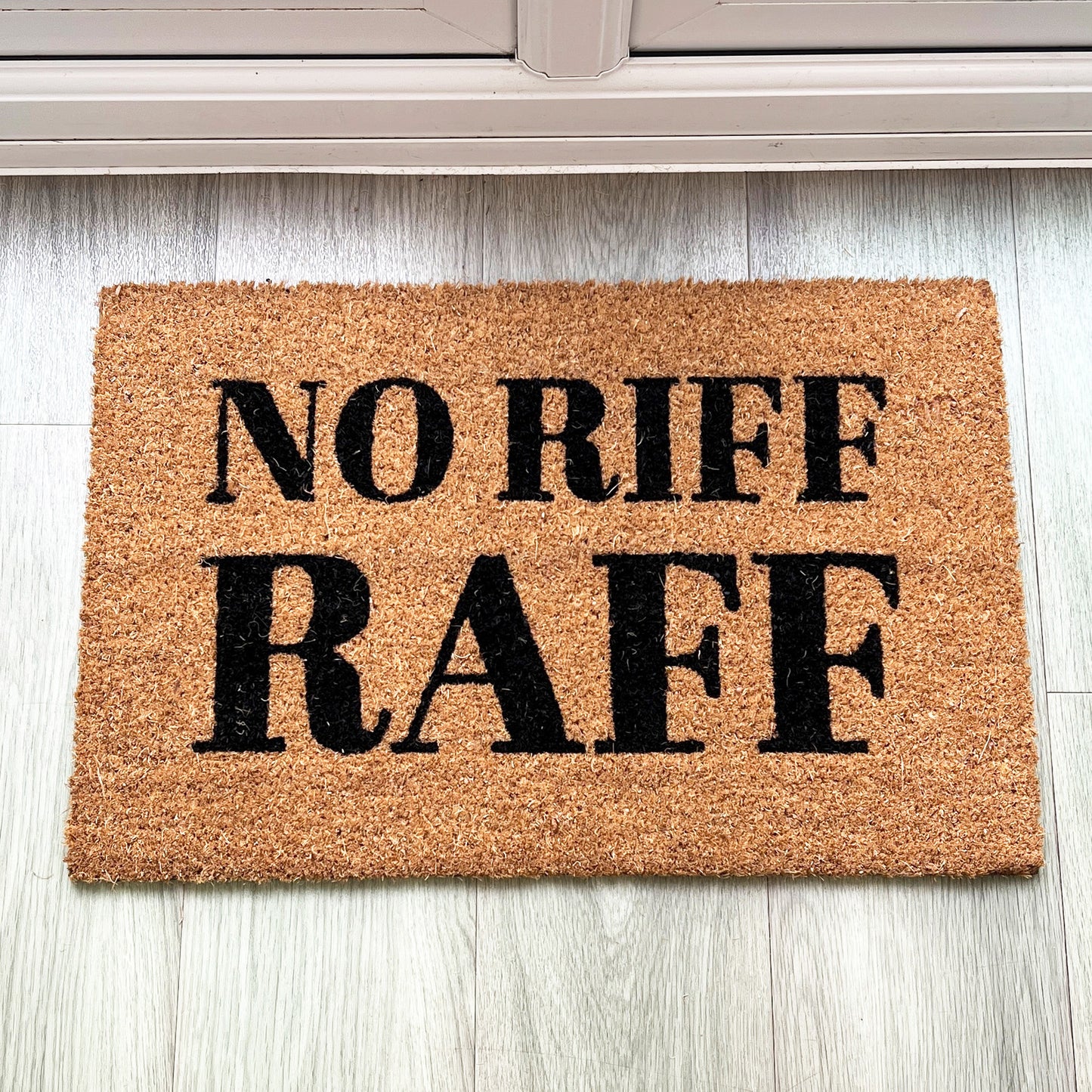 No Riff Raff Funny Coir Doormat - 60 x 40cm