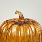 16cm Orange Glass Apple Ornament / LED Mood Light