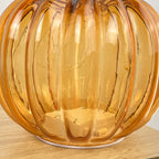 16cm Orange Glass Apple Ornament / LED Mood Light