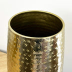 32cm Tall Large Decorative Metal Vase for Flowers – Gold