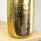 32cm Tall Large Decorative Metal Vase for Flowers – Gold