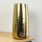 32cm Tall Large Decorative Metal Vase for Flowers – Gold