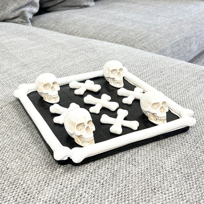 Skull & Crossbones Tic Tac Toe Game - Resin