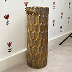 55.5cm Large Indoor Umbrella Stand / Holder - Antique Gold Finish