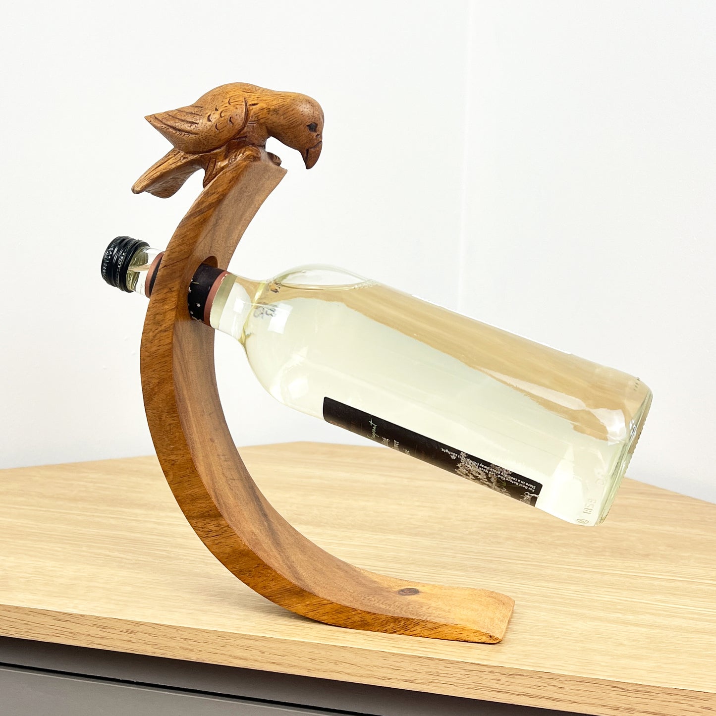 Balancing Wine Bottle Holder - Tropical Bird