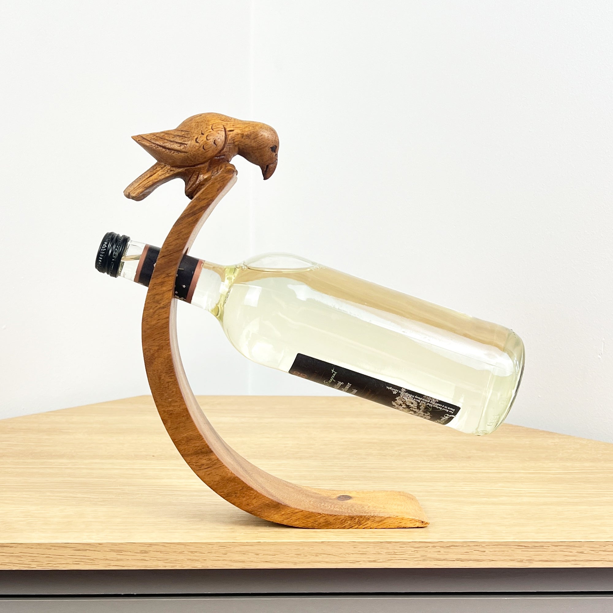 Balancing Wine Bottle Holder - Tropical Bird