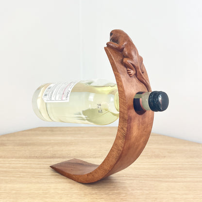 Balancing Wine Bottle Holder - Gecko / Lizard