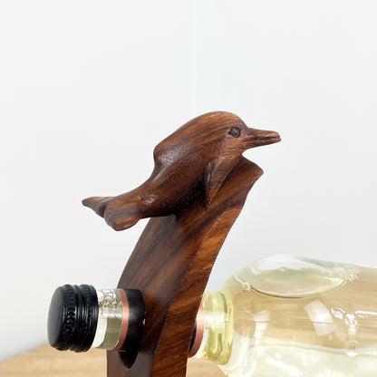 Balancing Wine Bottle Holder - Dolphin