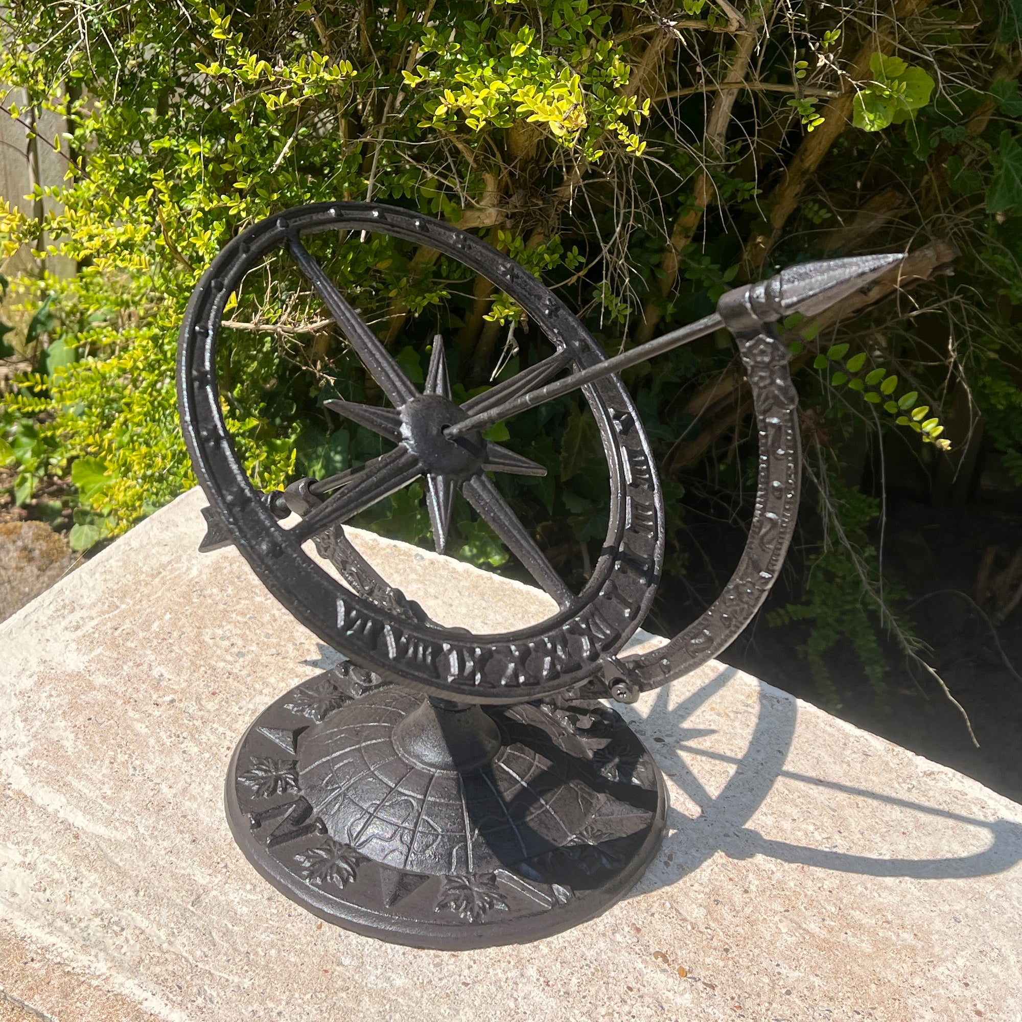 Armillary Sundial – Cast Iron