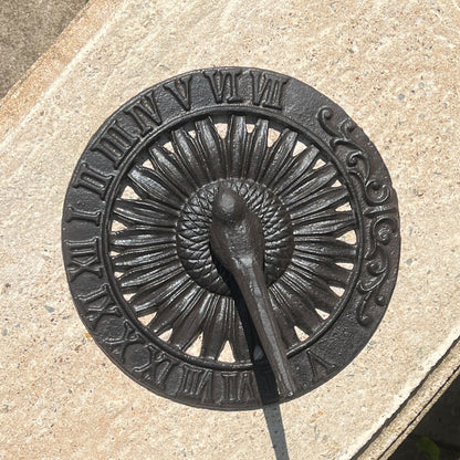 Cast Iron Bird Sundial