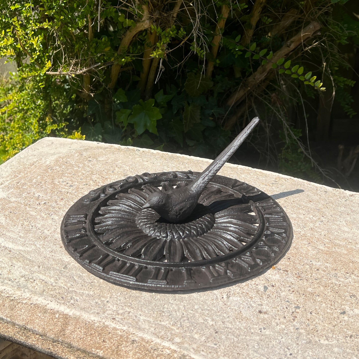 Cast Iron Bird Sundial