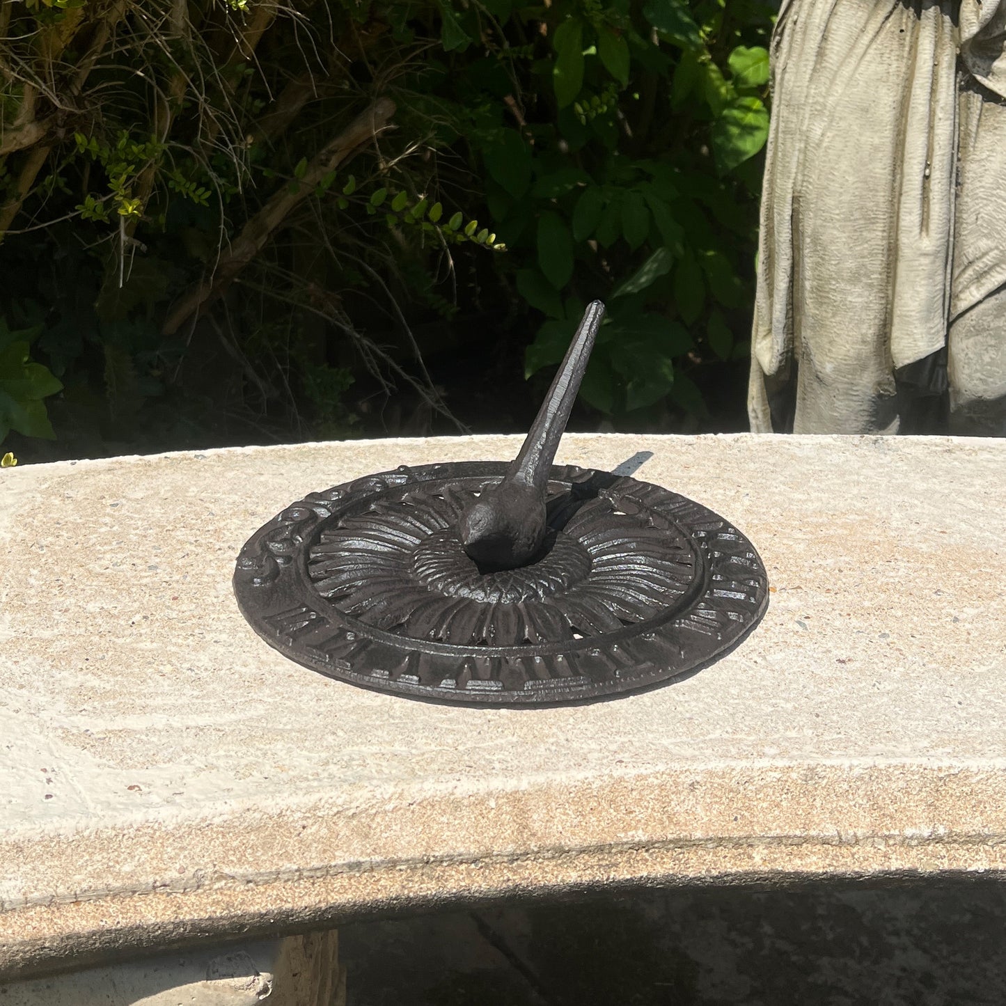 Cast Iron Bird Sundial