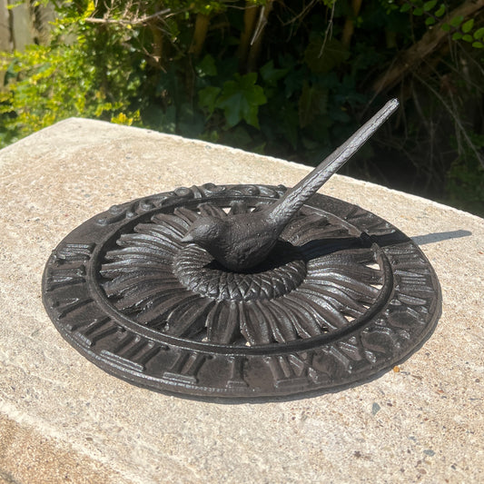 Cast Iron Bird Sundial