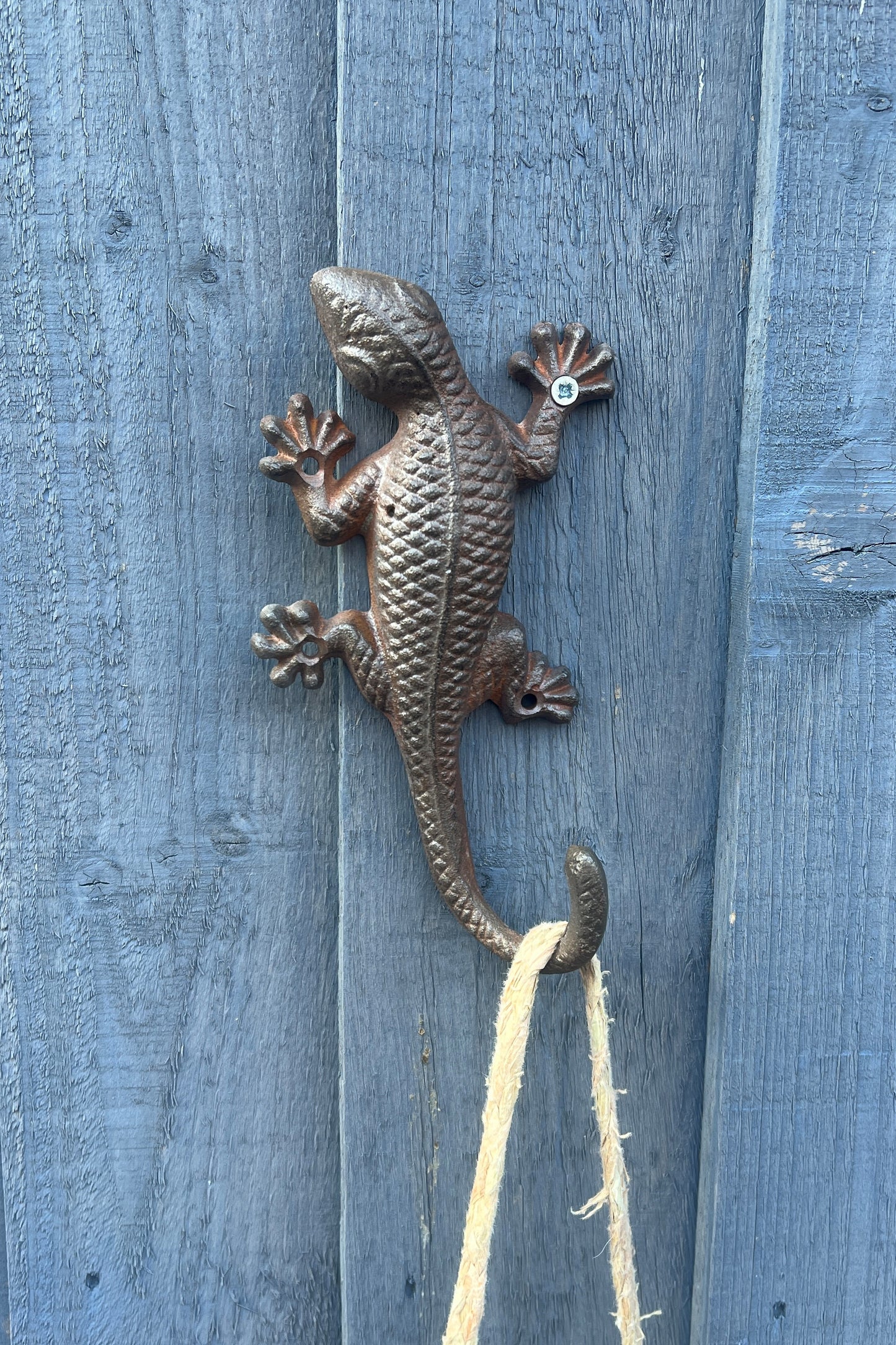 Cast Iron Gecko Wall Hook