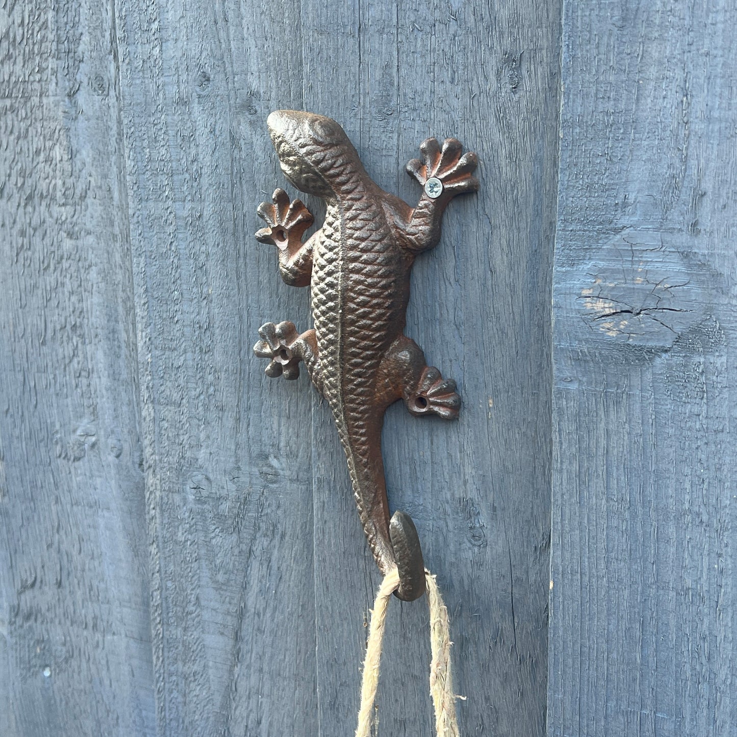 Cast Iron Gecko Wall Hook