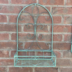 Set of 2 Vintage Style Wall Mounted Outdoor Planter Shelves