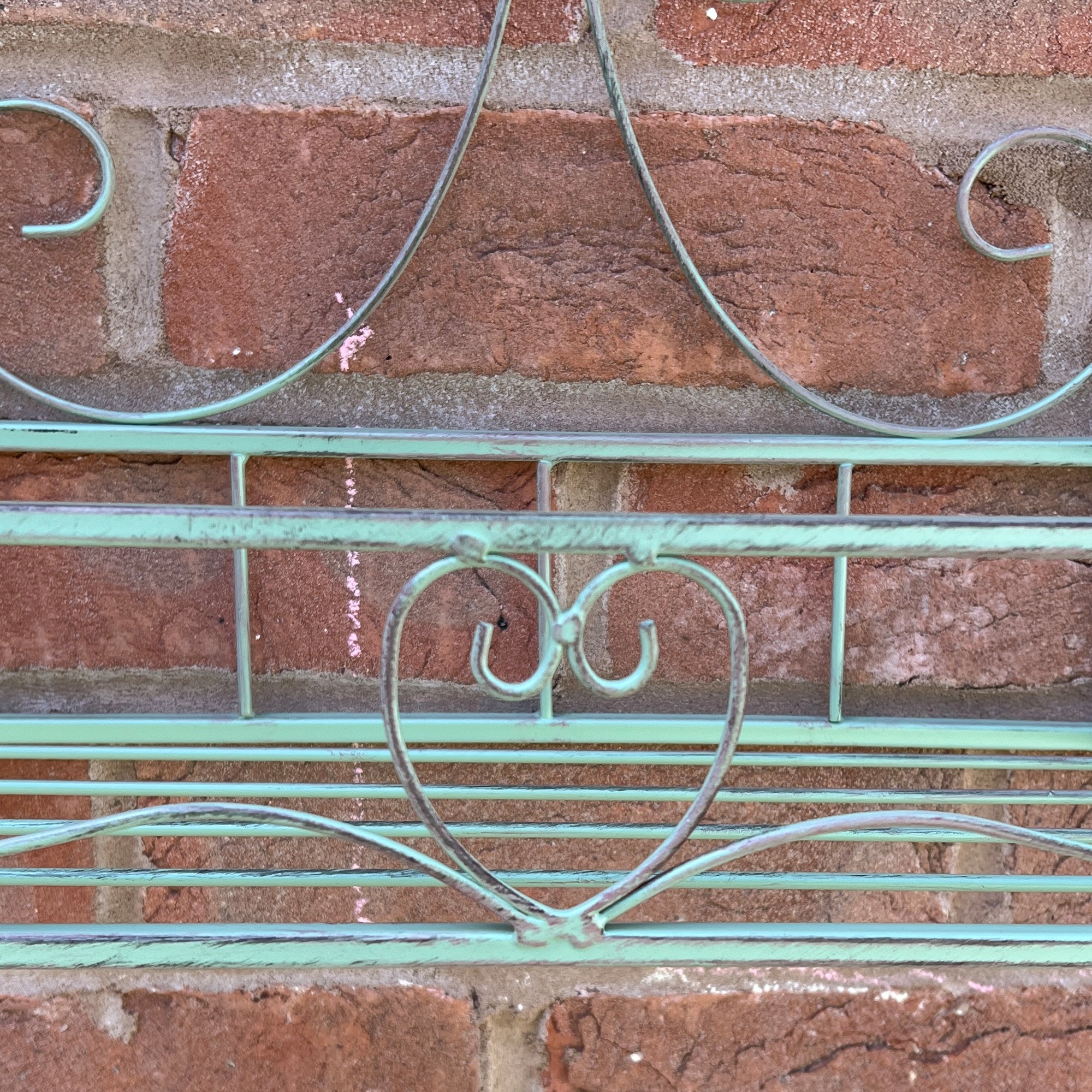 Set of 2 Vintage Style Wall Mounted Outdoor Planter Shelves