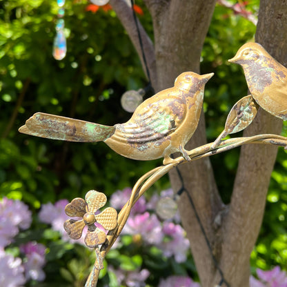 Vintage Heart Hanging Bird Feeder Dish - Birds