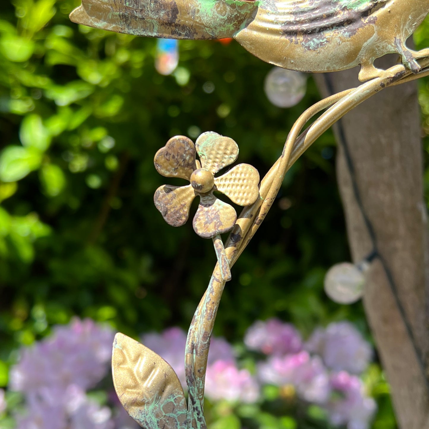 Vintage Heart Hanging Bird Feeder Dish - Birds