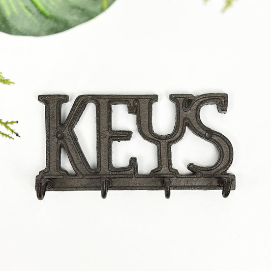 KEYS - Wall Mounted Key Holder Storage Hooks