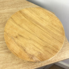 20cm Round Teak Wood Display Board / Plant Pot Stand